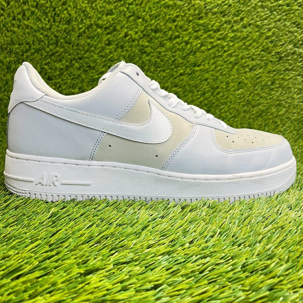 Nike Air Force 1 '07 Low Mens Size 11.5 Ivory Gray White Athletic Shoes Sneakers